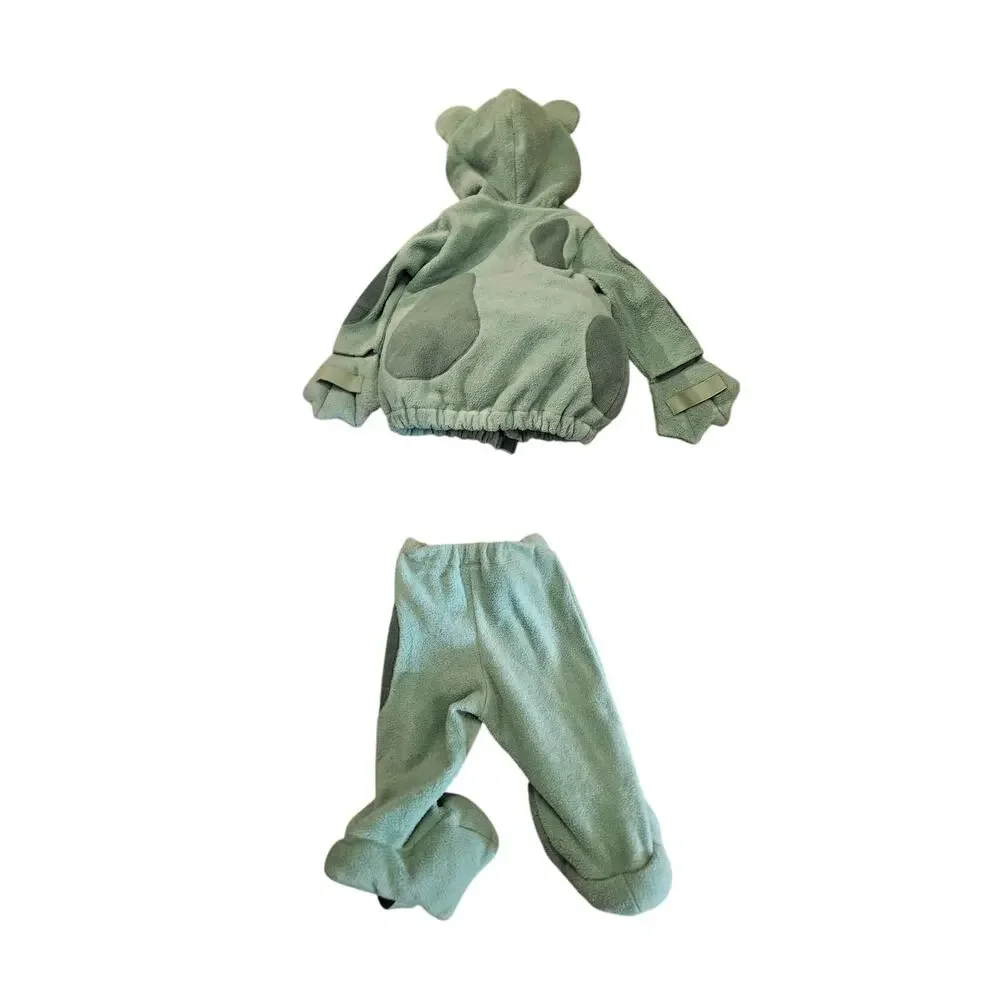 Old Navy 18-24 Green Frog Fleece Halloween Costume Toad Dress Up Hoodie